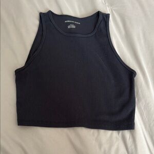 American Eagle Outfitters Black Ribbed Tank Top